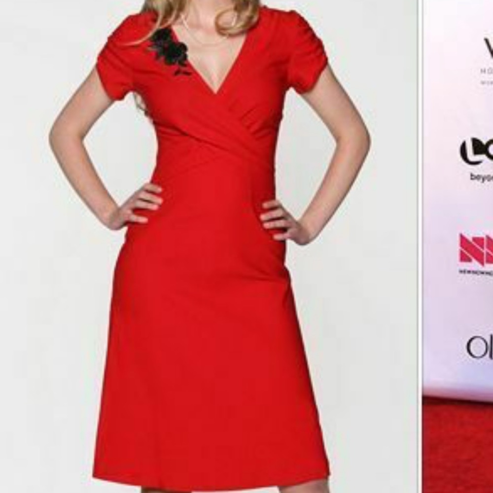 Stop Staring red pinup dress